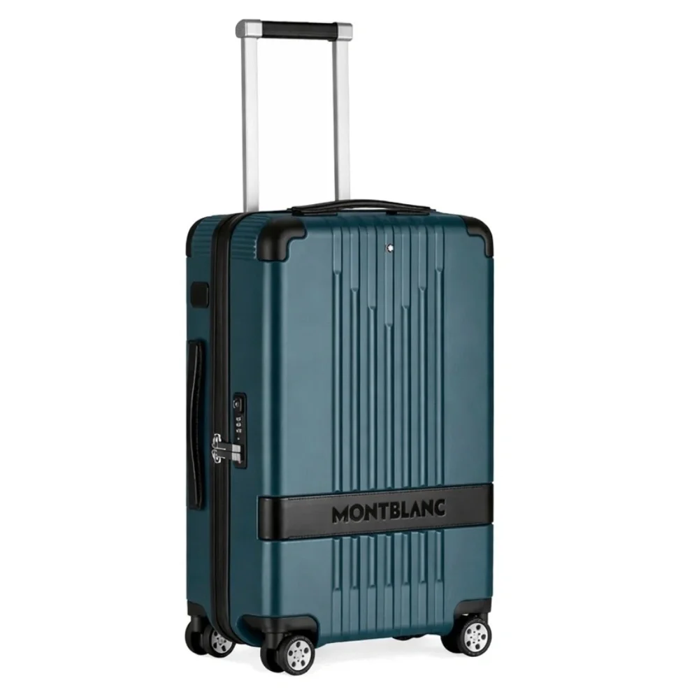 Montblanc Cabin Trolley Light Compact 21” Carry-On Avio Blue Polycarbonate New